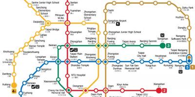 Брзо Тајпеј транзитној мапи