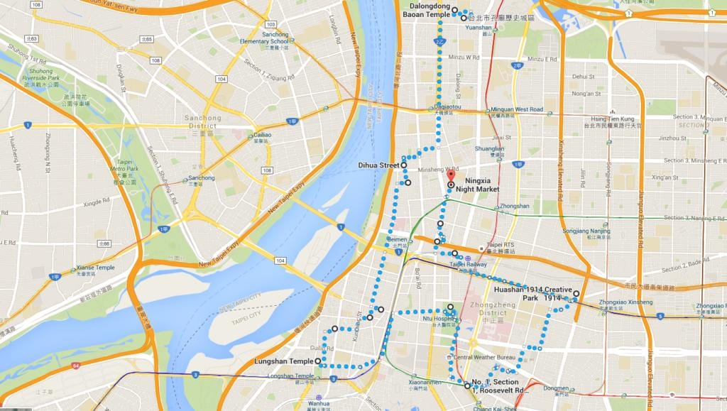 Ubike Тајпеј мапи