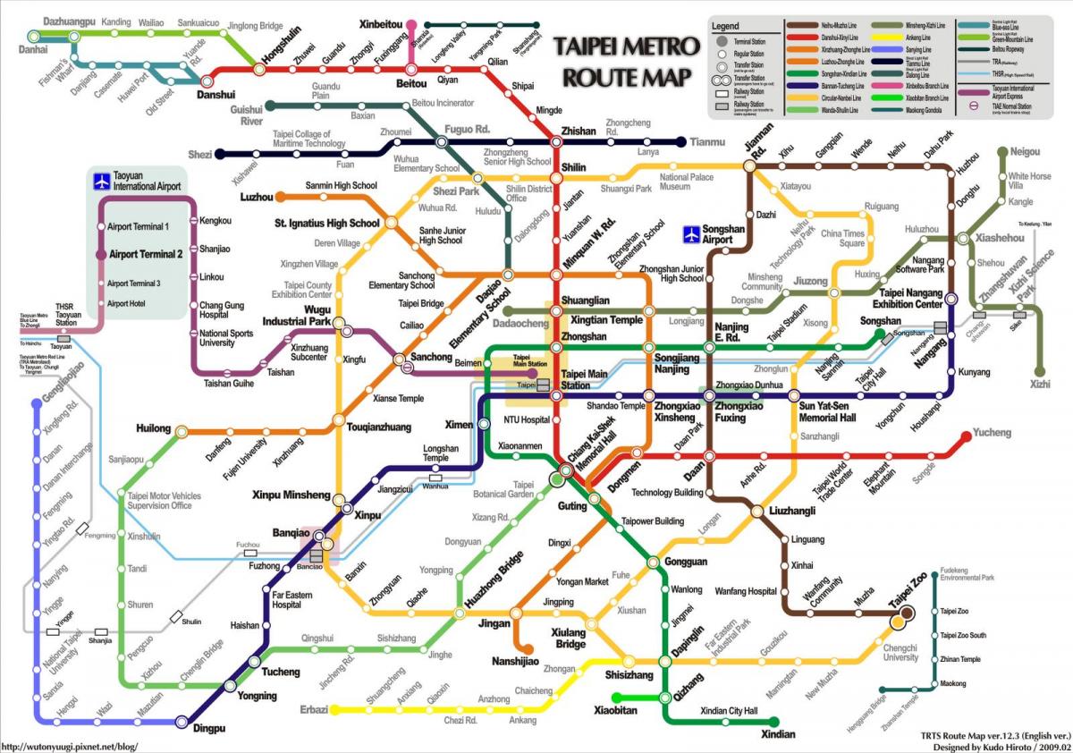 метро Таипеи мапи