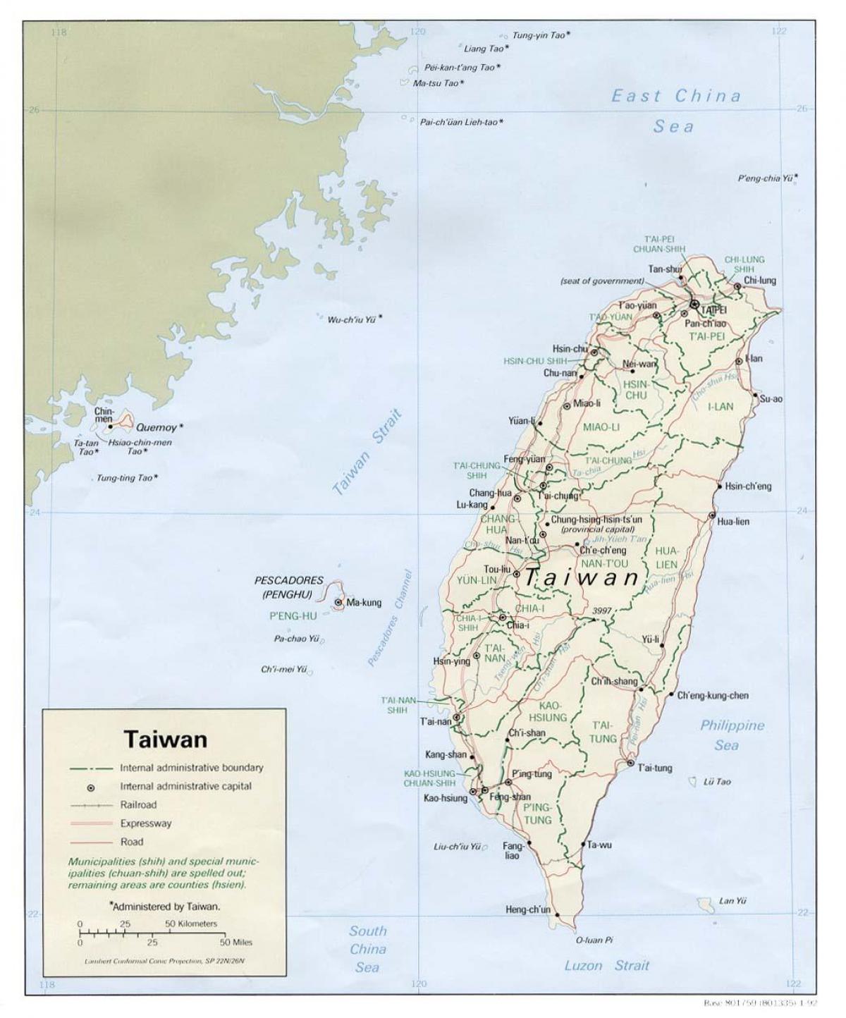 карта Синьбэй, Тајван