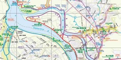 Карта пут Тајпеј бицикл 