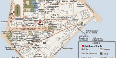 Тајвански мапу кампуса универзитета 